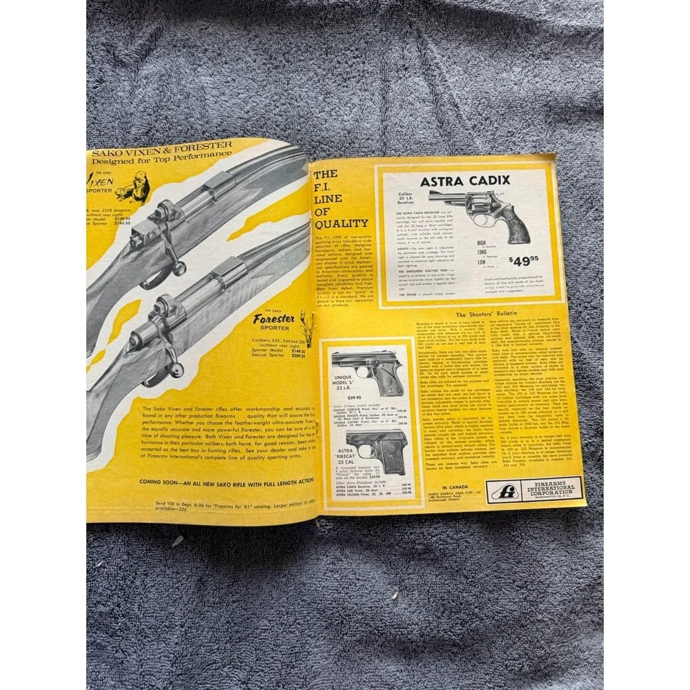 Vintage June 1961/Aug 1970 American Rifleman magazines‎ lot of 2
